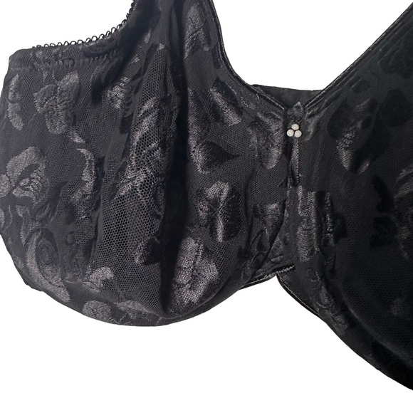 WACOAL 36DDD Awareness 85567 Full Coverage Seamless Black Underwire Support - Picture 2 of 10